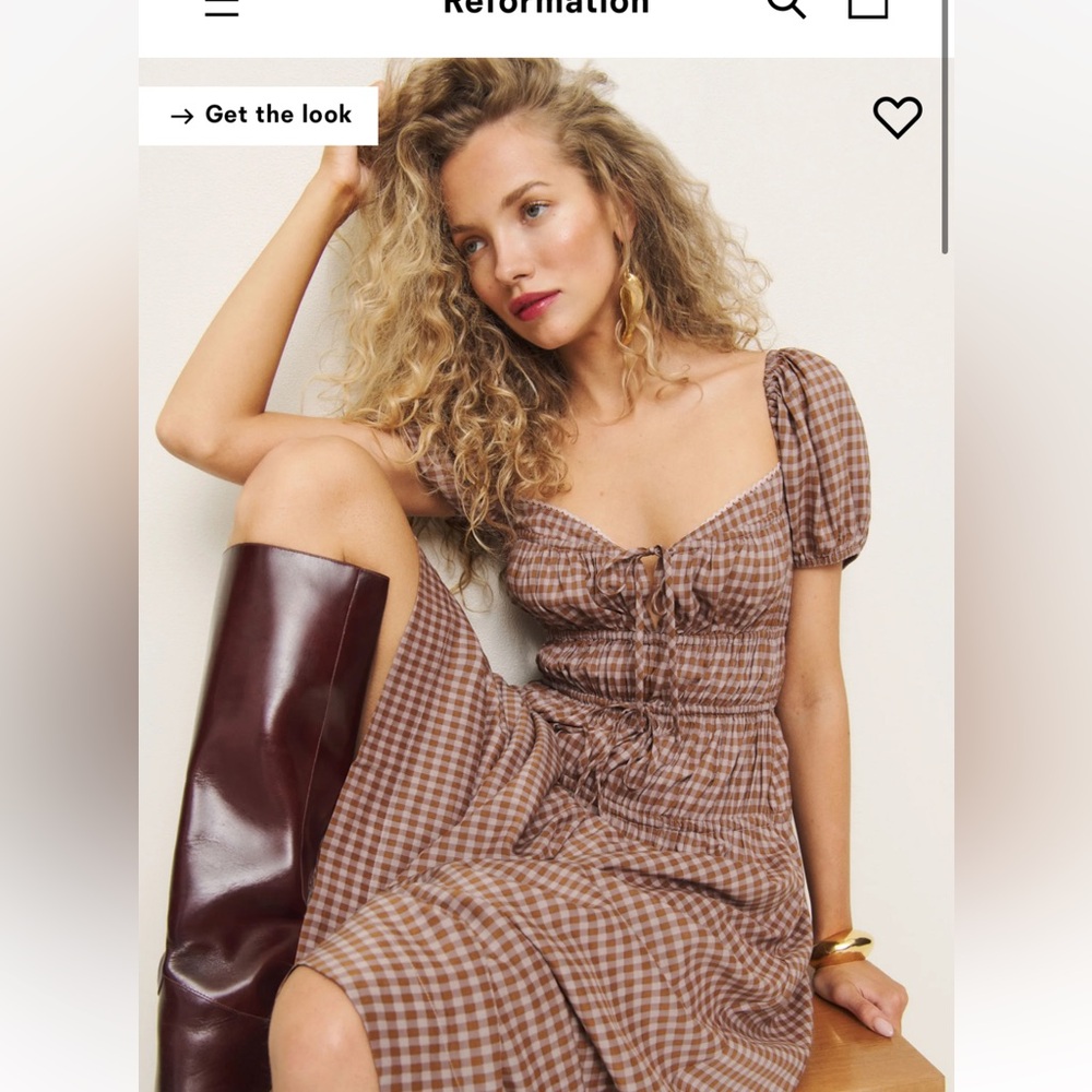 Reformation Brand new Rhett dress